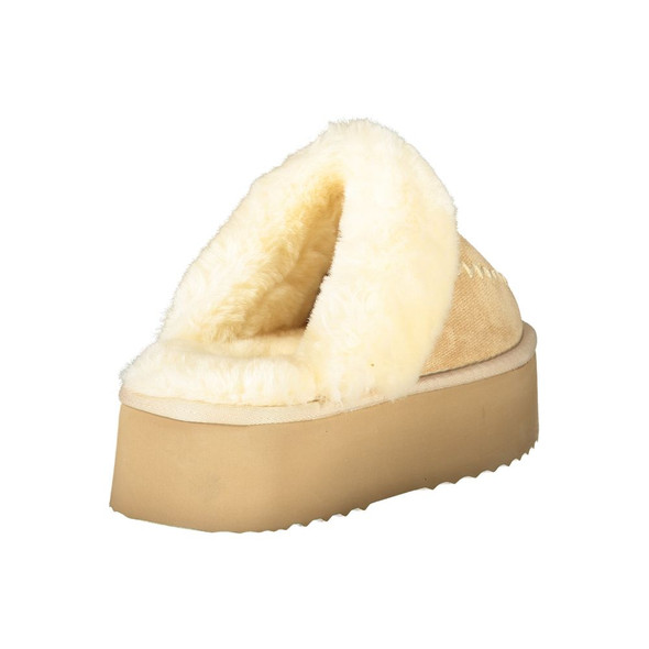 Beige Polyester Women Sandal Beige Polyester Women Sandal
