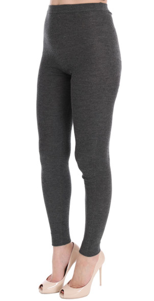 Dolce & Gabbana Gray Cashmere Stretch Tights Dolce & Gabbana Gray Cashmere Stretch Tights