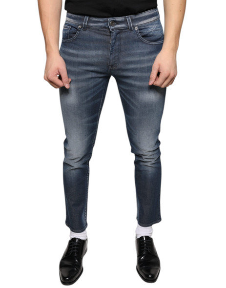 Dolce & Gabbana Dark Blue Washed Cotton Skinny Denim Jeans PAN74887 Dolce & Gabbana Dark Blue Washed Cotton Skinny Denim Jeans PAN74887