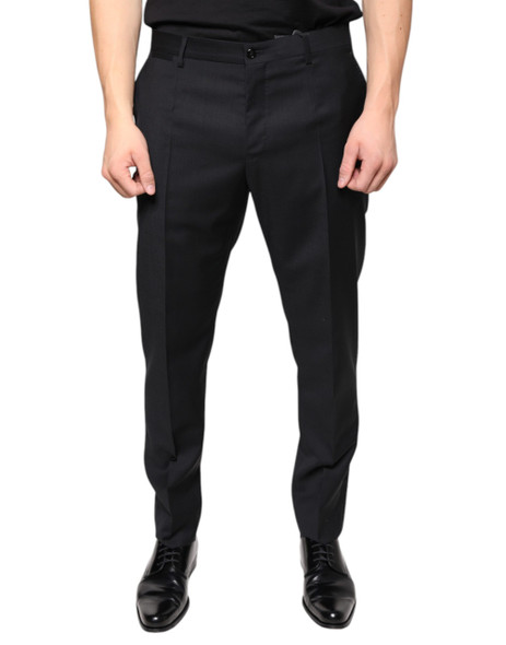 Black Wool Skinny Men Dress Pants PAN75340 Black Wool Skinny Men Dress Pants PAN75340