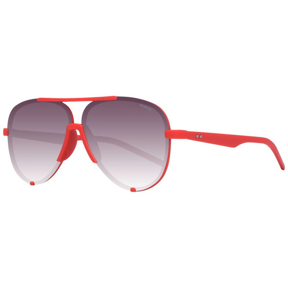 Red Plastic Sunglasses POPLD6017SABA608WAC Red Plastic Sunglasses POPLD6017SABA608WAC