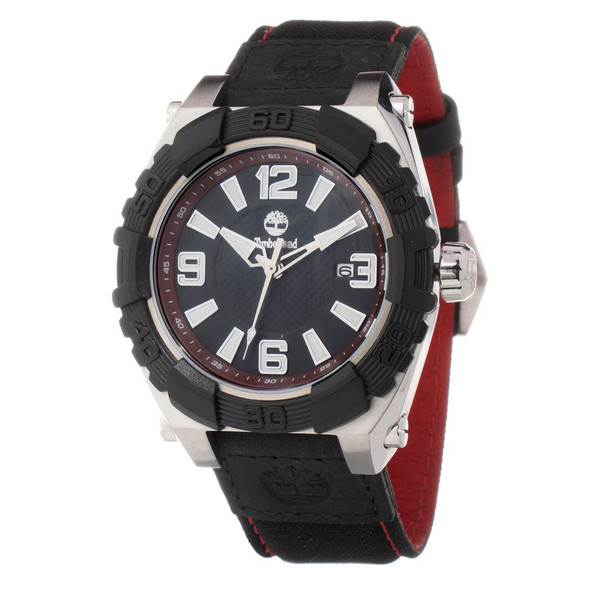 Timberland Black Leather Watch Timberland Black Leather Watch