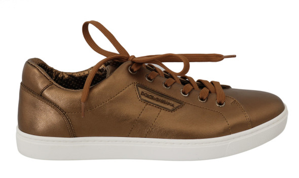 Gold Leather Mens Casual Sneakers Gold Leather Mens Casual Sneakers