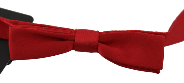 Dolce & Gabbana Red 100% Silk Slim Adjustable Neck Papillon Bow Tie Dolce & Gabbana Red 100% Silk Slim Adjustable Neck Papillon Bow Tie