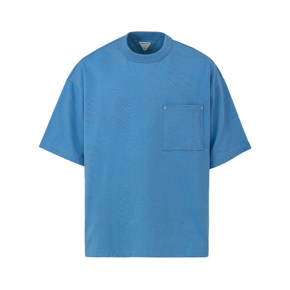 Bottega Veneta Blue Cotton T-Shirt Bottega Veneta Blue Cotton T-Shirt