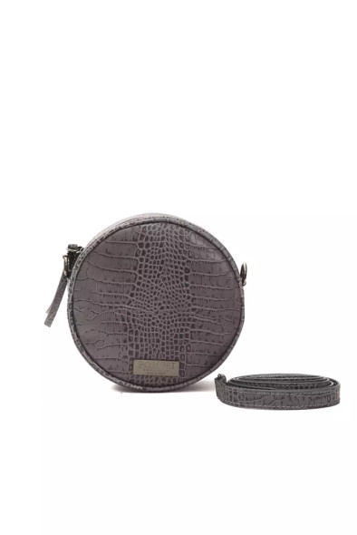 Gray Leather Women Crossbody Bag PO-5827 Gray Leather Women Crossbody Bag PO-5827
