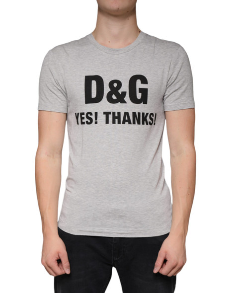 Gray Logo Print Crewneck Short Sleeve T-shirt TSH6097 Gray Logo Print Crewneck Short Sleeve T-shirt TSH6097