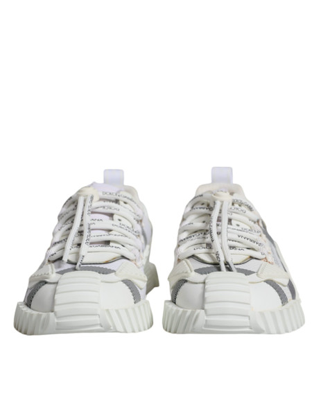 Dolce & Gabbana White Lace Up Low Top NS1 Sneakers Shoes Dolce & Gabbana White Lace Up Low Top NS1 Sneakers Shoes