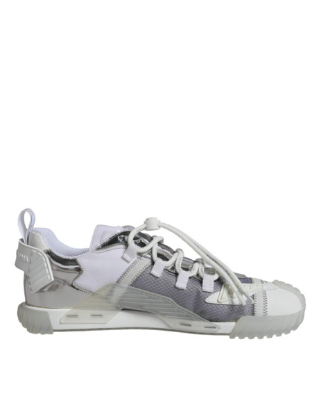 White Silver Low Top NS1 Sneakers Shoes White Silver Low Top NS1 Sneakers Shoes