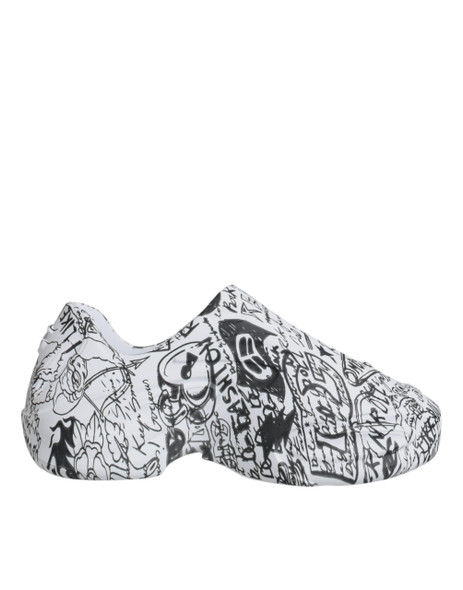 White Black Graffiti Daymaster Sneakers Shoes White Black Graffiti Daymaster Sneakers Shoes