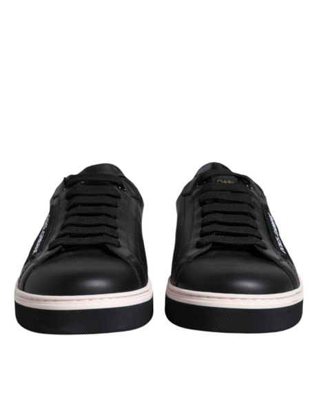 Dolce & Gabbana Black Leather Low Top Men Sneakers Shoes Dolce & Gabbana Black Leather Low Top Men Sneakers Shoes