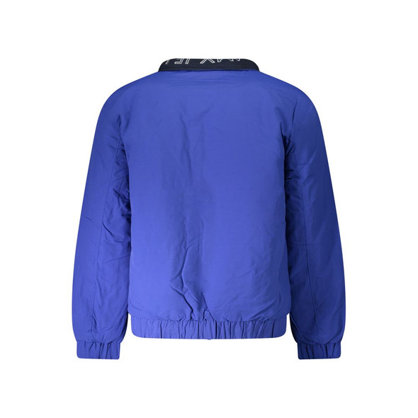 Blue Polyester Men Jacket TO-32925 Blue Polyester Men Jacket TO-32925