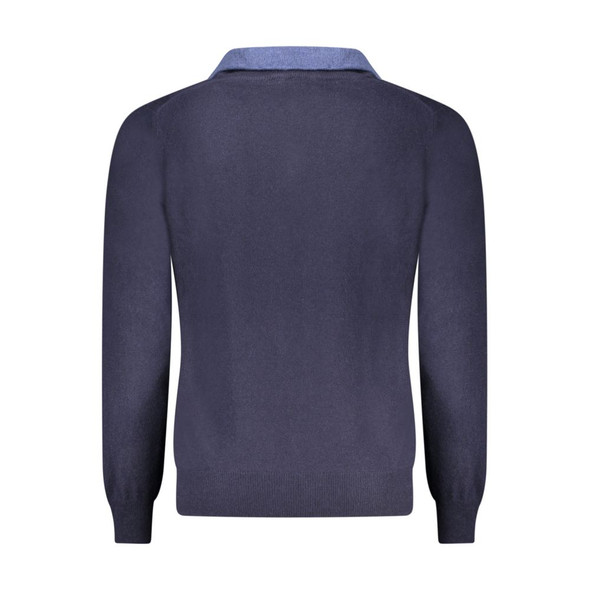 North Sails Blue Wool Men Sweater North Sails Blue Wool Men Sweater