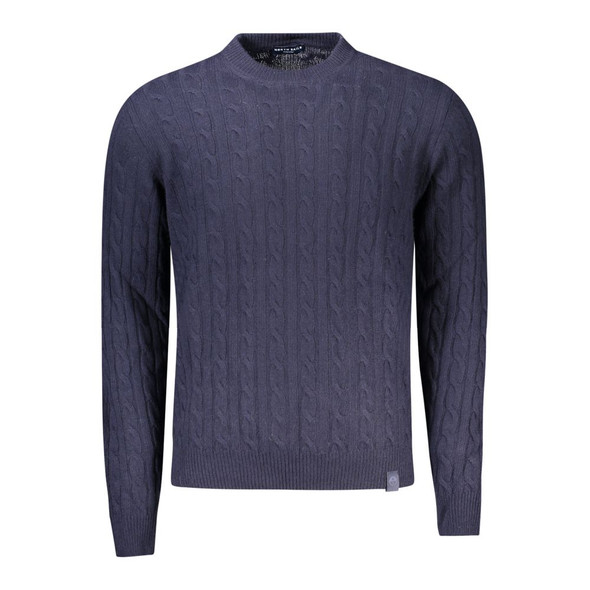 North Sails Blue Wool Men Sweater NO-32941 North Sails Blue Wool Men Sweater NO-32941