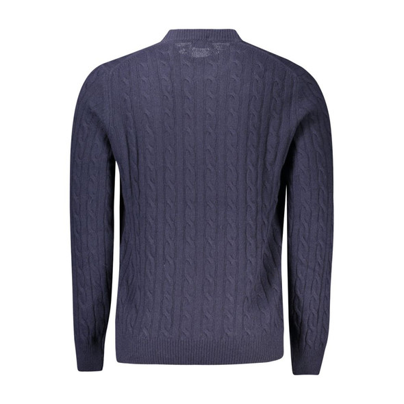 North Sails Blue Wool Men Sweater NO-32941 North Sails Blue Wool Men Sweater NO-32941