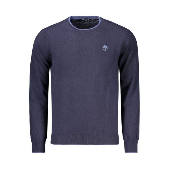 North Sails Blue Wool Men Sweater NO-32945 North Sails Blue Wool Men Sweater NO-32945