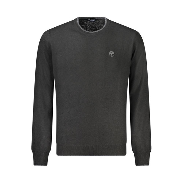 Black Wool Men Sweater NO-32952 Black Wool Men Sweater NO-32952