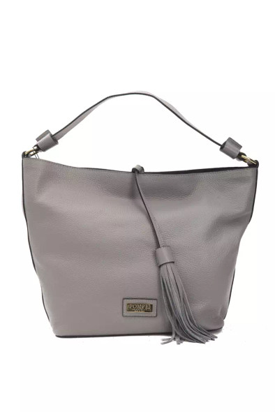 Gray Leather Women Shoulder Bag PO-5805 Gray Leather Women Shoulder Bag PO-5805