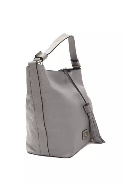 Gray Leather Women Shoulder Bag PO-5805 Gray Leather Women Shoulder Bag PO-5805