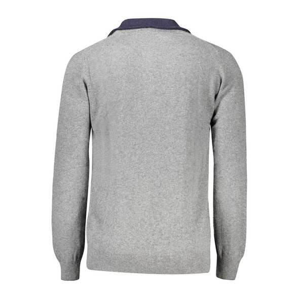 North Sails Gray Wool Men Sweater NO-32953 North Sails Gray Wool Men Sweater NO-32953