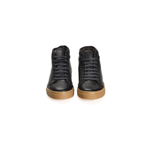 Black Calfskin Men Sneaker RO-24747 Black Calfskin Men Sneaker RO-24747