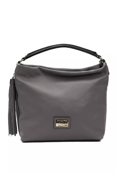 Gray Leather Women Shoulder Bag PO-5800 Gray Leather Women Shoulder Bag PO-5800
