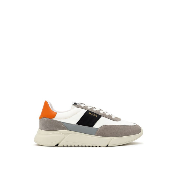 Bicolor Fabric And Leather Sneaker Bicolor Fabric And Leather Sneaker