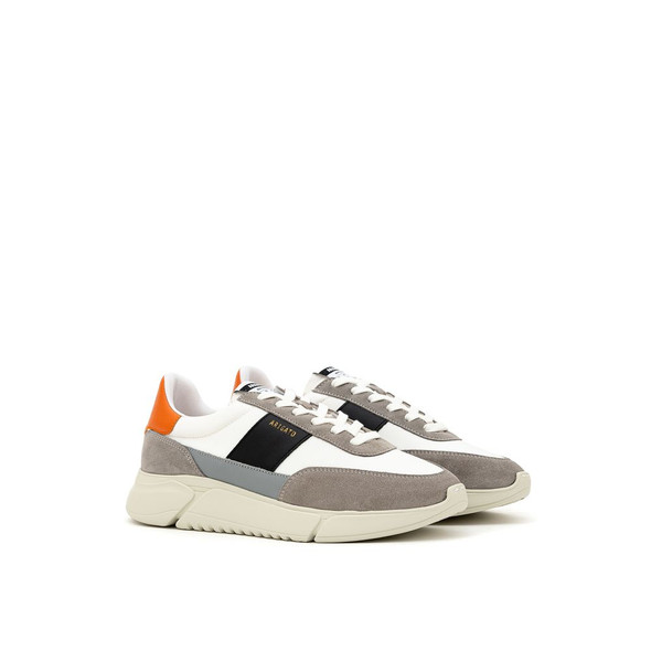 Bicolor Fabric And Leather Sneaker Bicolor Fabric And Leather Sneaker