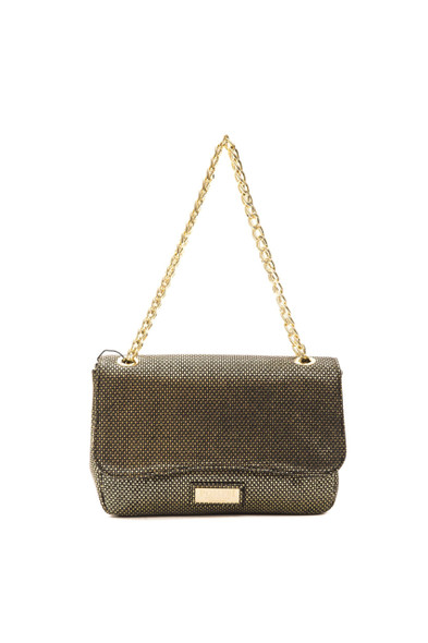 Black Leather Women Crossbody Bag A1042SERENA_OroGold Black Leather Women Crossbody Bag A1042SERENA_OroGold