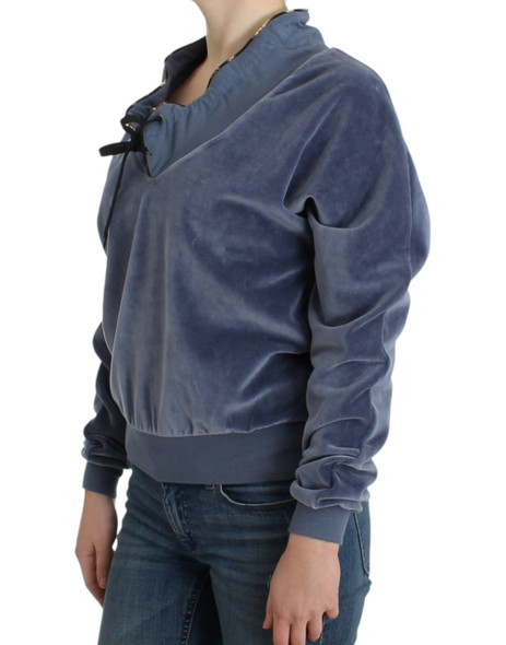 Blue velvet cotton sweater Blue velvet cotton sweater