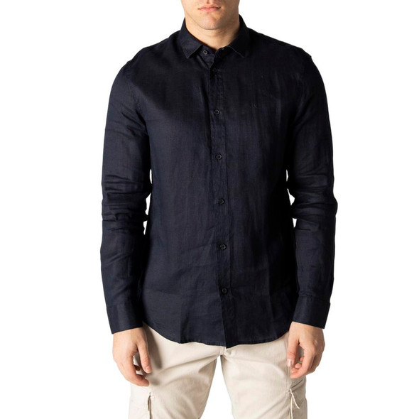Blue Linen Shirt AR8165600010RO Blue Linen Shirt AR8165600010RO