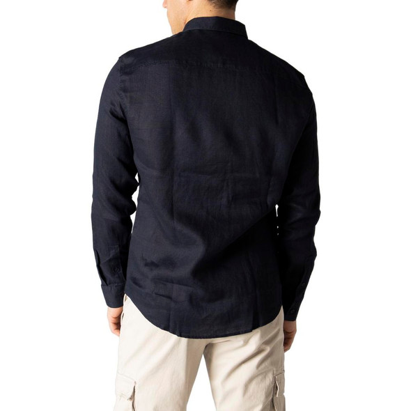 Blue Linen Shirt AR8165600010RO Blue Linen Shirt AR8165600010RO