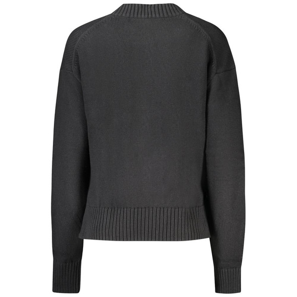 Black Cotton Women Sweater CA-32965 Black Cotton Women Sweater CA-32965