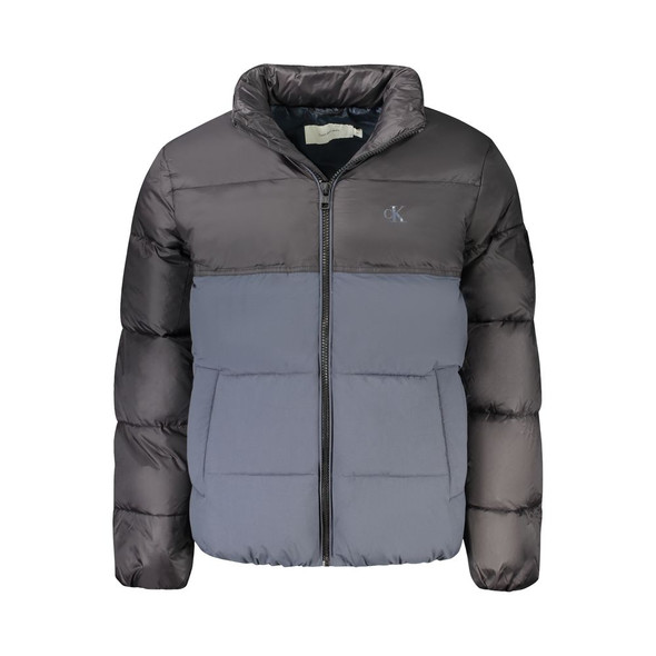 Blue Polyester Men Jacket CA-32977 Blue Polyester Men Jacket CA-32977