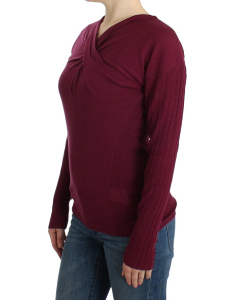 Purple knitted wool sweater Purple knitted wool sweater