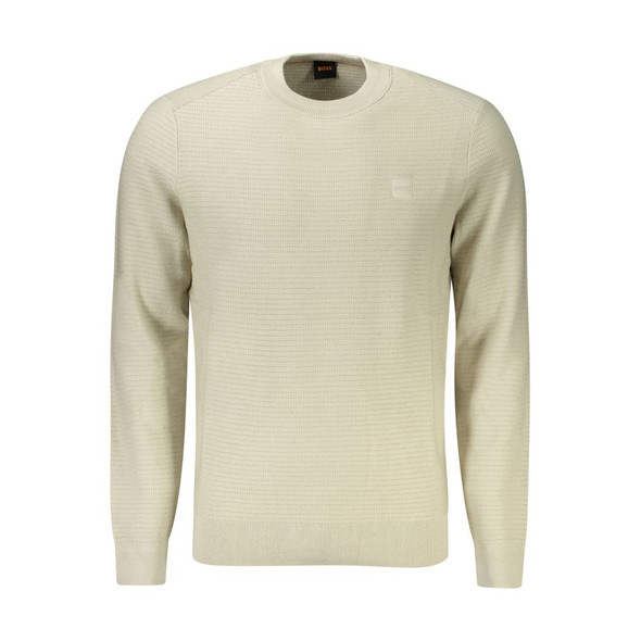 Beige Cotton Men Sweater BO-33082 Beige Cotton Men Sweater BO-33082