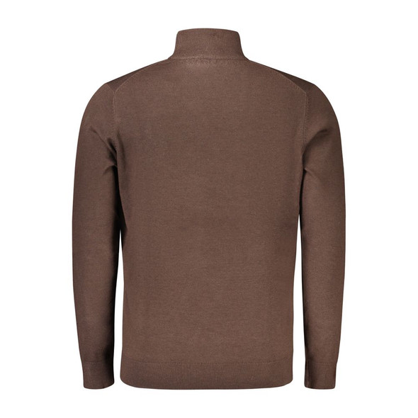Brown Polyamide Men Sweater NO-33160 Brown Polyamide Men Sweater NO-33160
