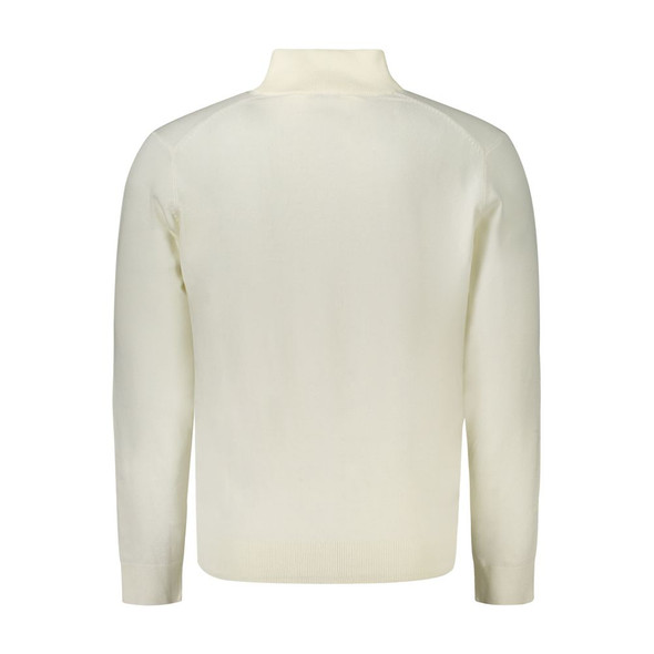 White Polyamide Men Cardigan White Polyamide Men Cardigan