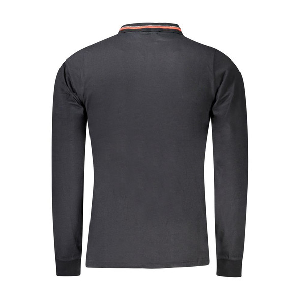 Norway 1963 Black Cotton Men Polo Shirt Norway 1963 Black Cotton Men Polo Shirt