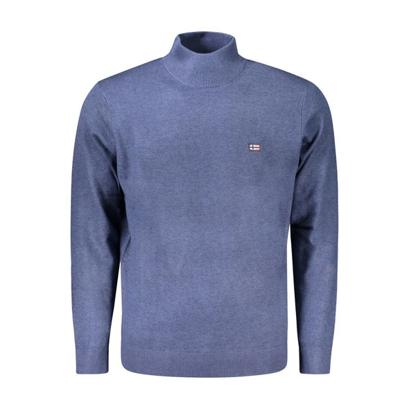 Blue Polyester Sweater NO-33171 Blue Polyester Sweater NO-33171