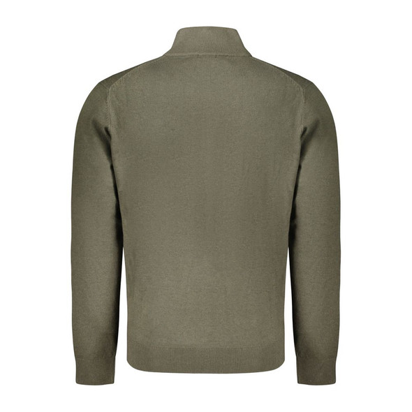 Green Polyamide Men Cardigan Green Polyamide Men Cardigan