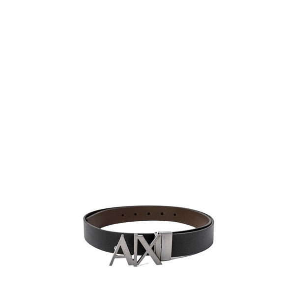 Black Leather Belt AR7255600009RO Black Leather Belt AR7255600009RO