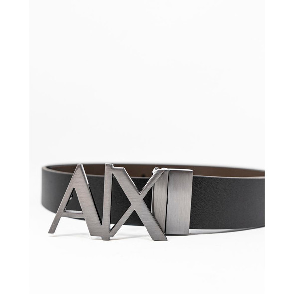 Black Leather Belt AR7255600009RO Black Leather Belt AR7255600009RO