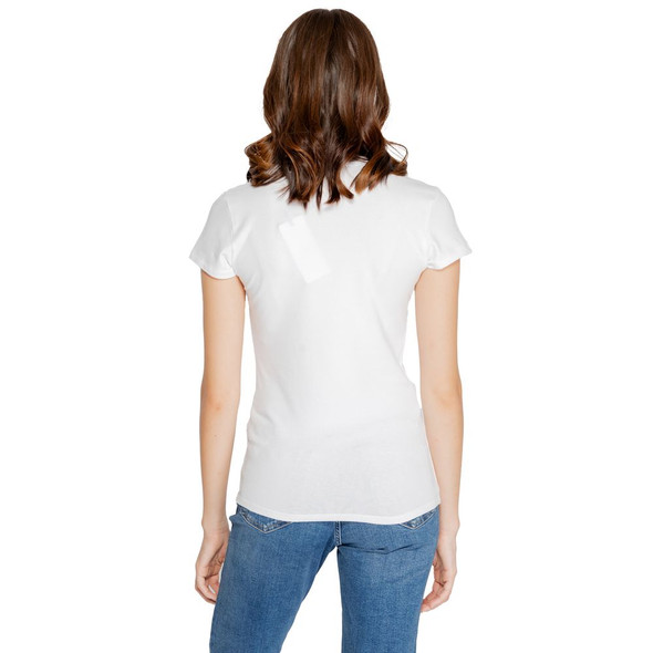 Armani Exchange White Cotton T-Shirt AR14710900008RO Armani Exchange White Cotton T-Shirt AR14710900008RO