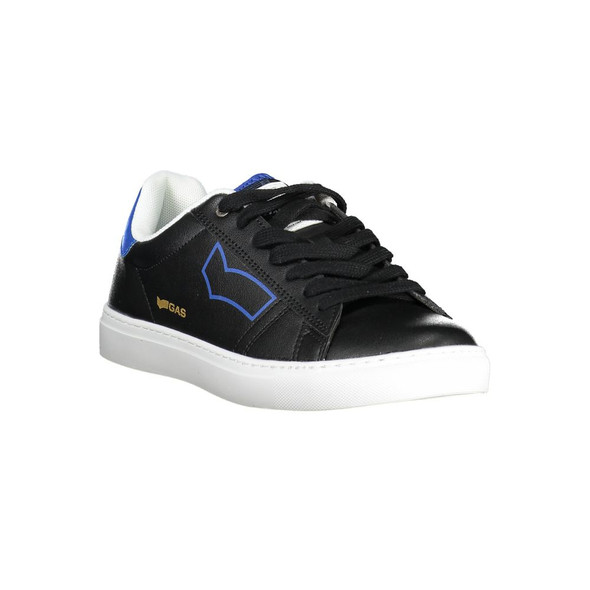 Black Polyester Sneaker GA-27659 Black Polyester Sneaker GA-27659