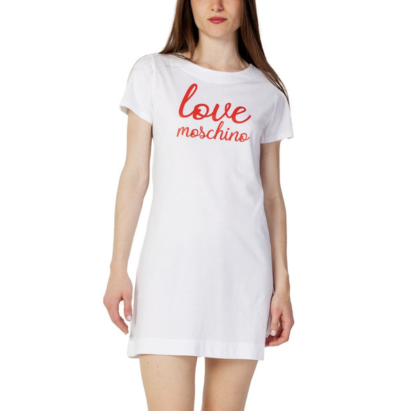 Love Moschino White Cotton Short Love Moschino White Cotton Short