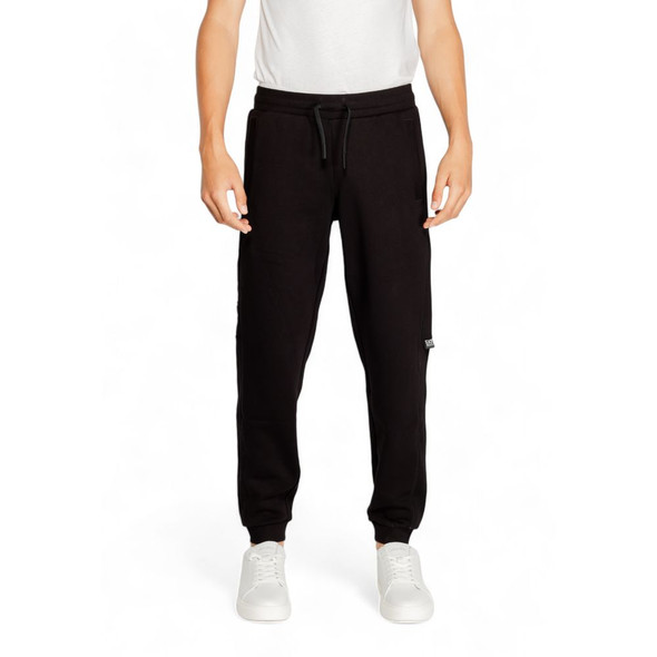 EA7 Emporio Armani Black Cotton Joggers Workout Pant EA7 Emporio Armani Black Cotton Joggers Workout Pant