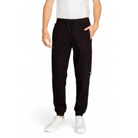 EA7 Emporio Armani Black Cotton Joggers Workout Pant EA7 Emporio Armani Black Cotton Joggers Workout Pant
