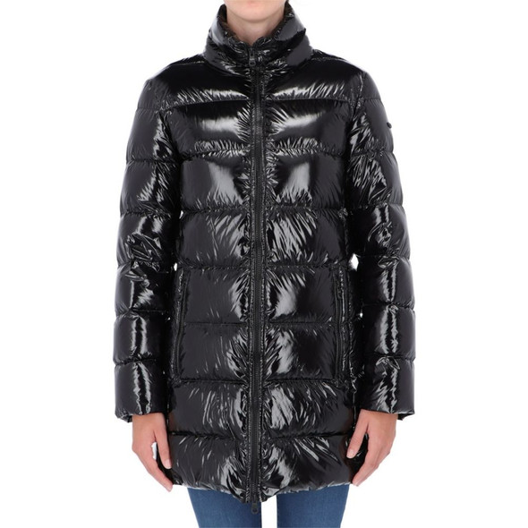 Black Polyester Jackets & Coat RE-11311 Black Polyester Jackets & Coat RE-11311