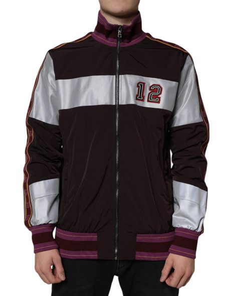 Multicolor Full Zip Jersey Men Bomber Jacket Multicolor Full Zip Jersey Men Bomber Jacket